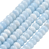 2 Strands Natural White Jade Beads Strands G-PA0001-23D-1