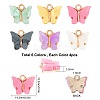 Light Gold Plated Acrylic Charms PALLOY-SC0002-58-2