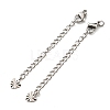 Tarnish Resistant 304 Stainless Steel Curb Chain Extender STAS-G310-08P-1