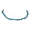 Natural Apatite Chip Beaded Necklace NJEW-JN04615-15-1