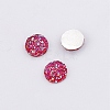 Druzy Resin Cabochons RESI-WH0026-03A-03-1