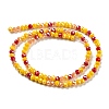Glass Beads Strands EGLA-A034-M4mm-22-3