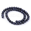 Synthetic Blue Goldstone Beads Strands X-G-Q462-8mm-28-2