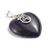 Synthetic Blue Goldstone Pendants G-I275-03J-2