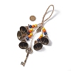 Halloween Iron Protective Witch Bells for Doorknob Hanging Ornaments HJEW-JM01896-02-3