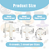 6 Strands 3 Styles Synthetic Turquoise Beads Strands TURQ-DC0001-04B-2