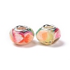 Transparent Resin European Rondelle Beads RPDL-P005-01P-17-2