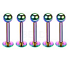 304 Stainless Steel Round Internally Threaded Labrets for Women Men WG9B6EB-26-1