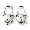 925 Thailand Sterling Silver Lobster Claw Clasps STER-D003-15AS-1