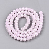 Electroplate Glass Beads Strands EGLA-A044-J6mm-A02-4