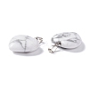 Natural Howlite Pendants G-G956-B28-FF-3