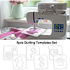 Transparent Acrylic Quilting Templates DIY-WH0172-938-6