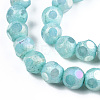 Opaque Frosted Glass Beads Strands EGLA-N006-076C-3