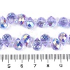 Electroplate Glass Beads Strands EGLA-D030-17V-3