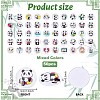 1Set Glass Cabochons GGLA-PH0001-65H-2
