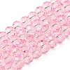 Transparent Baking Paint Glass Beads Strands LS-DGLA-A034-T8mm-D09-1