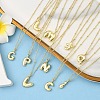 1Pc Initial Letter Brass Pendant Necklaces NJEW-YW0001-24H-4