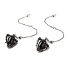 Natural Obsidian Triangle Dowsing Pendulum Pendants G-G022-01AS-07-1
