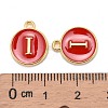 Golden Plated Alloy Enamel Charms LS-ENAM-S118-03I-3