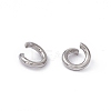 Tarnish Resistant 304 Stainless Steel Open Jump Rings STAS-R049-5x1mm-1