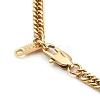 304 Stainless Steel Diamond Cut Cuban Link Chain Necklaces NJEW-JN03367-02-3