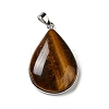 Natural Tiger Eye Pendants G-R486-03P-C-2