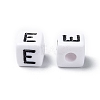 Letter Acrylic European Large Hole Beads X-OPDL-R050-10mm-E-3