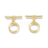 Brass Toggle Clasps KK-Q764-07G-1