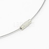 201 Stainless Steel Wire Necklace Cord TWIR-SW001-5-2