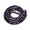 Electroplate Glass Beads Strands EGLA-A044-T4mm-A15-3