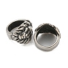 316 Surgical Stainless Steel Large Hole Beads Hand Polished STAS-Q326-05AS-04-2
