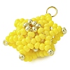 Seed Beads Beaded Charms PALLOY-MZ00286-4