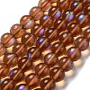 Synthetic Moonstone Beads Strands G-P528-J03-02-1