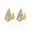 Brass Cuff Earrings EJEW-R114-019G-NF-1