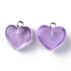 Transparent Resin Pendants RESI-R429-30B-2