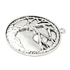 Tibetan Style Alloy Big Pendants TIBEP-F077-01B-2