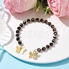 Glass Round Beaded Cuff Bangles BJEW-JB09964-04-2
