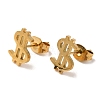 PVD Vacuum Plating 304 Stainless Steel Stud Earrings EJEW-Z040-18G-1