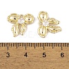 Brass Micro Pave Clear Cubic Zirconia Pendants KK-L212-05G-3