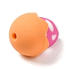 Easter Eggshell Food Grade Eco-Friendly Silicone Focal Beads SIL-Q022-06D-2