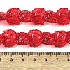 Electroplate Baking Paint Transparent Glass Beads Strands GL-CBA17FF-02D-4