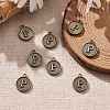 Alloy Pendant Cabochon Settings PALLOY-N156-01P-AB-5