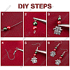 DIY Christmas Drop Earring Making Kits DIY-SC0019-35-4