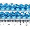 Electroplate Transparent Glass Beads Strands EGLA-A035-T10mm-A08-4