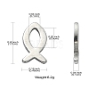 304 Stainless Steel Charms STAS-CJC0008-10P-02-8