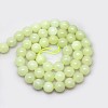 Natural New Jade Beads Strands X-G-G763-09-8mm-1