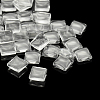 Transparent Glass Square Cabochons GGLA-A001-18mm-1