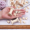 250 Pcs 2 Styles Wooden Empty Spools WOOD-TA0001-58-7