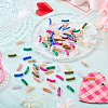 100Pcs Two Tone Acrylic Beads MACR-TA0002-80-5