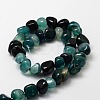 Dyed Natural Agate Chip Beads Strands G-E329-16B-2